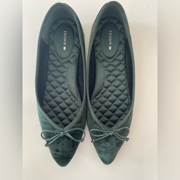 Birdies Green Velvet Goldfinch Flats - Picture 4 of 4